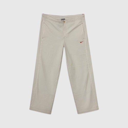 Nike Ανδρικό Παντελόνι Φόρμας Wide Leg – Εκρού / Pre-Owned